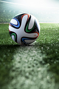 世界杯背景背景图片_绿色足球比赛开场绿色场地C4D合成背景
