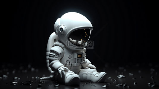 3D立体卡通宇航员