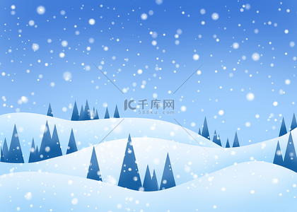 雪山风景背景图片_雪景下雪雪山冬天背景