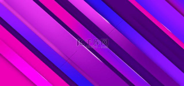 条形几何立体紫色背景