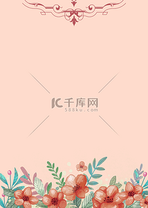 花框欧式背景图片_粉色花朵花纹背景