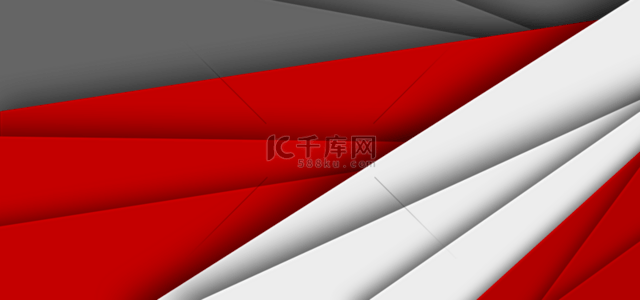 国家图标背景图片_几何形状切割白色灰色红色抽象简单背景