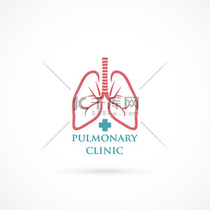 医院背景图片_肺标志