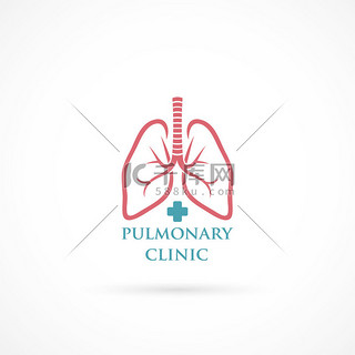 医院背景图片_肺标志