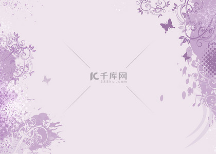紫色花卉婚礼背景