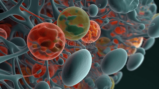 细菌医疗背景图片_医疗医学细胞病毒细菌疫苗