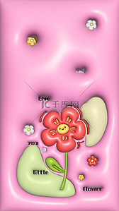 小清新森系背景图片_手机壁纸送你一朵小红花