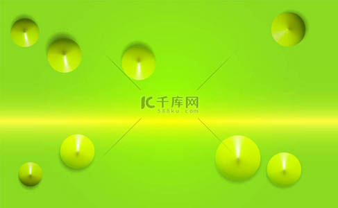 绿色背景背景图片_绿色的观点从顶部3D渲染现实的构图8圆锥。在绿色背景上孤立的站立位置上的形状。流行设计的主题摘要.塑料色圆锥.