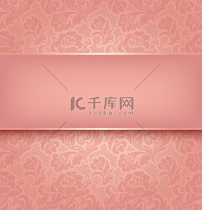wedding背景图片_花边背景，粉红色装饰面料质感。矢量头10