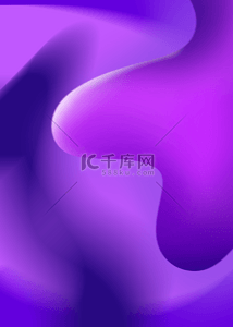 曲线流体抽象渐变紫色背景
