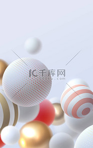 3D流球。彩色下落气泡或球体的矢量抽象图解。现代流行的概念。动态创意海报。未来主义封面设计。垂直横幅模板