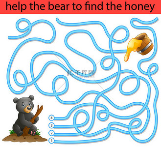 帮助背景图片_帮助找到蜂蜜蜂蜜熊