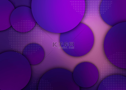 几何圆形渐变圆点抽象壁纸紫色背景