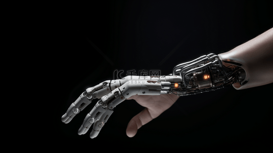 机械手臂背景图片_人工智能科技机械臂机械手臂