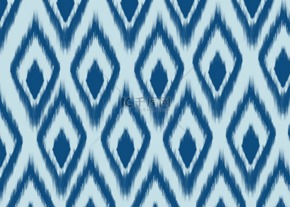 菱形蓝色背景背景图片_抽象风格蓝白面料无缝图案