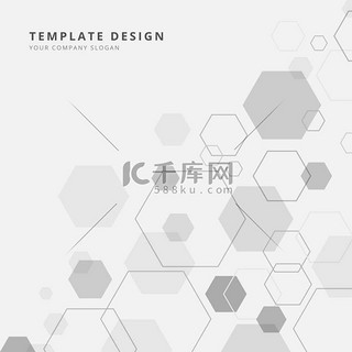 几何抽象背景、矢量和插图横幅海报模板