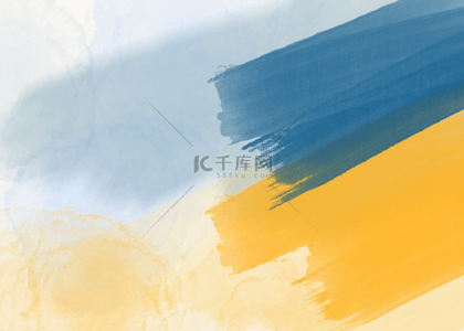 笔刷模糊抽象壁纸黄色蓝色背景