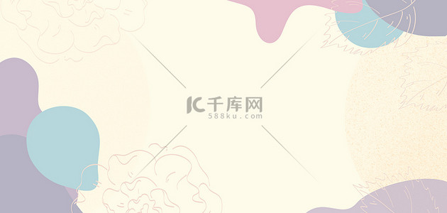 色块不规则背景图片_简约不规则几何粉色扁平banner