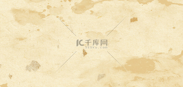 中国风宣纸泼墨淡雅黄中式国风横版背景
