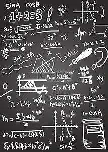 学习化学背景图片_几何教学符号教育数学公式背景