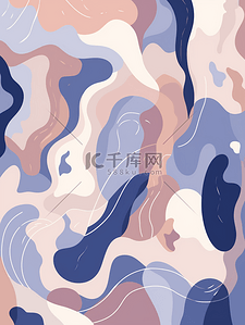 孟菲斯特彩色插画风背景