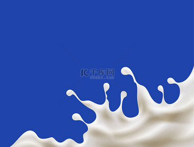 牛奶背景图片_现实飞溅的牛奶