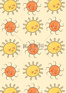 太阳天气卡通背景