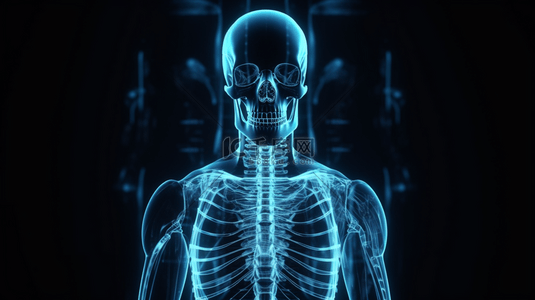 科技医疗X光检查人体