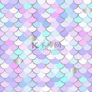 党背景图片_带有彩虹鳞片的多色背景。川井美人鱼公主图案。为女孩党的海幻想邀请. 