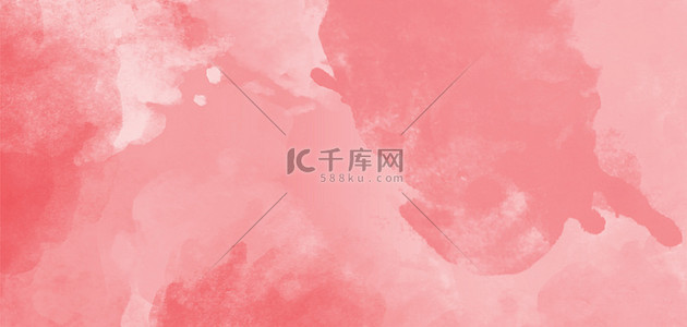 妇女节活动背景图片_简约水彩泼墨粉色质感活动海报背景