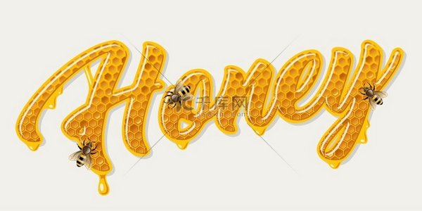 蜂蜜蜂窝字体