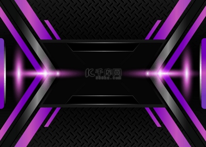 游戏抽象紫色发光线条背景