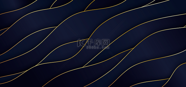 创意装饰几何背景图片_几何金色波浪线条抽象背景