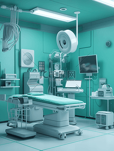 3D立体医院医疗设备