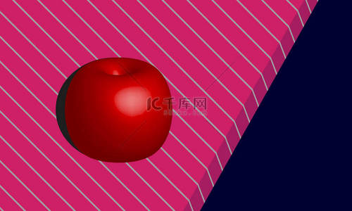 桌子背景图片_桌子上的苹果粉红背景