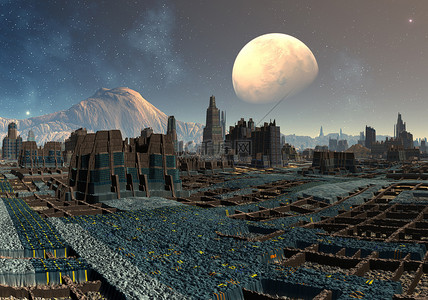 关于 sudor-幻想星球部分 01 外星城市景观