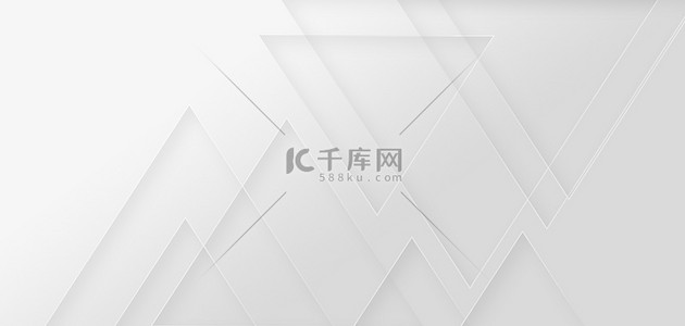 简约灰色几何背景图片_简约三角几何白灰色质感banner