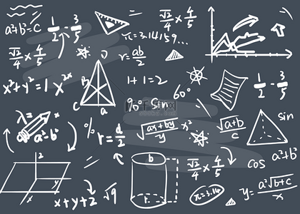 证明背景图片_开学季黑板上的符号教育数学公式背景