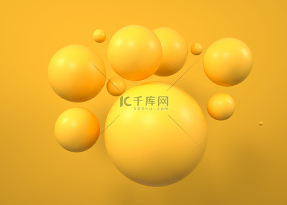 空气流动背景图片_几何球体背景展示3d渲染