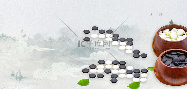 围棋背景背景图片_复古围棋巅峰对决高清背景