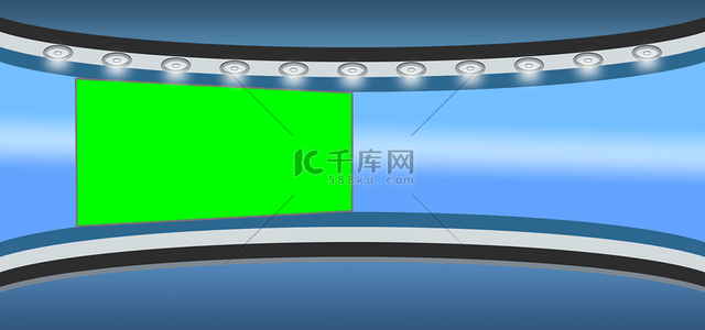 主播背景图片_新闻演播厅绿屏背景