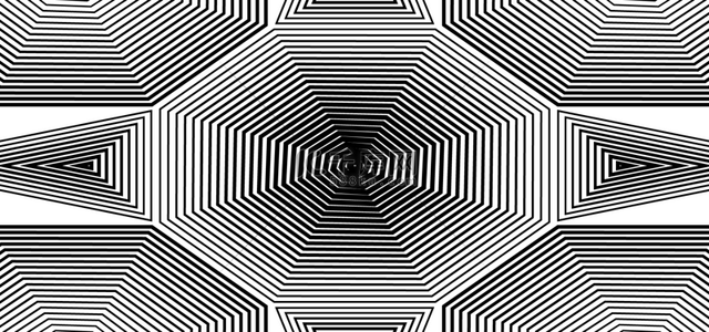 几何图案黑白背景图片_错觉线条纠缠几何抽象背景