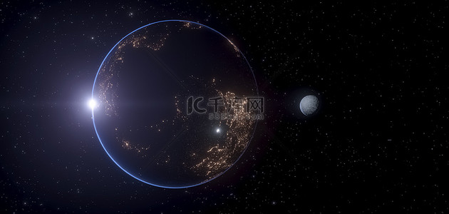 c4d背景图片_C4D宇宙星空星系黑色空间背景