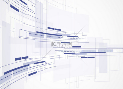 白色互联网背景背景图片_抽象的技术背景。未来的技术接口。Vecto