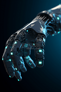 科技机械手臂未来背景