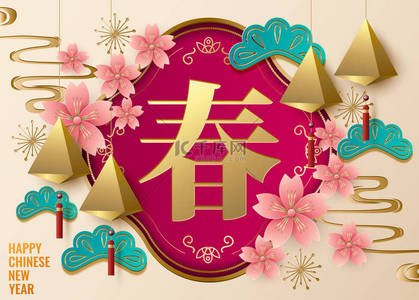 新年背景背景图片_中国新年背景, 亚洲传统装饰品