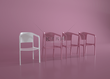 透明时尚图背景图片_椅子现代创意简约背景展示