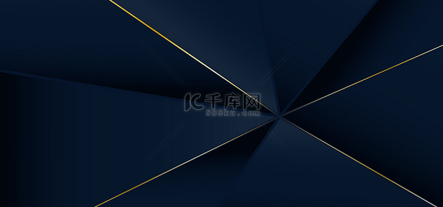 商务科技海报模板背景图片_几何立体图案蓝金奢华背景