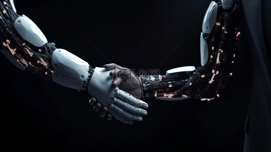 机械手臂背景图片_人工智能科技机械臂机械手臂