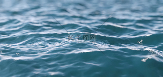 微距写实水面波纹蓝色C4D模型背景